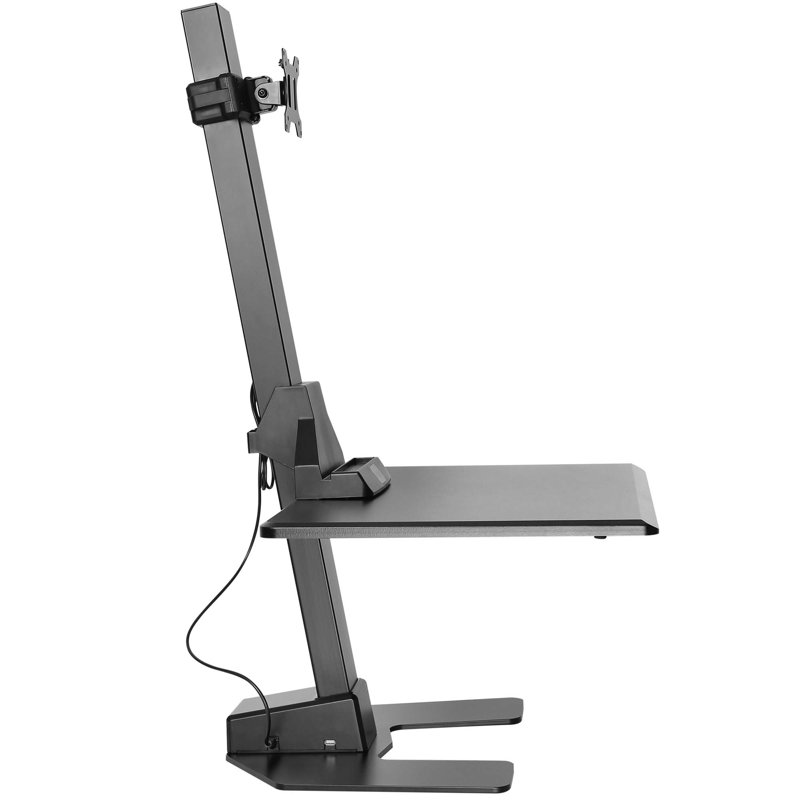 VonHaus Electric Single Monitor Riser Standing Desk Converter Wayfair